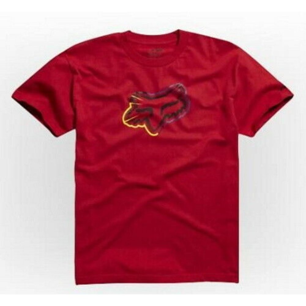 NWT Fox Racing Kids Spiked Red Tee 5/6